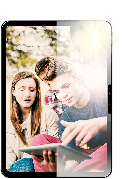 Glass Screen Protector PanzerGlass Apple iPad Pro 11 anti-reflective with installation frame ...