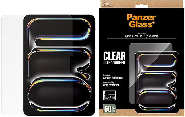 Glass Screen Protector PanzerGlass Apple iPad Pro 11 with installation frame ...