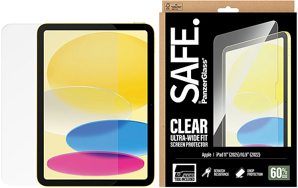 Glass Screen Protector PanzerGlass SAFE Apple iPad 11/10.9 with installation frame ...