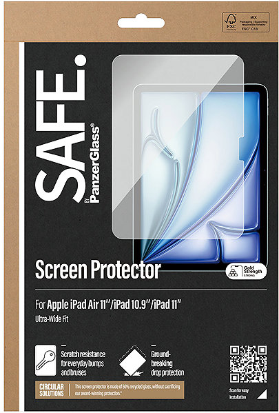 Glass Screen Protector PanzerGlass SAFE Apple iPad Air 11/iPad 10.9/iPad 11 ...