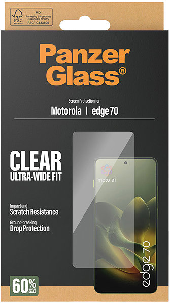 Glass Screen Protector PanzerGlass Motorola Edge 70 ...