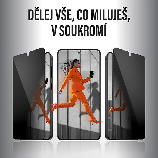 Glass Screen Protector PanzerGlass Privacy Samsung Galaxy S26 with dust-free application box ...