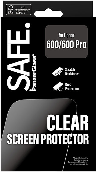Glass Screen Protector PanzerGlass SAFE for Honor 600/600 Pro ...