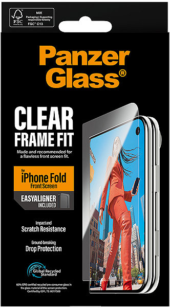 Glass Screen Protector PanzerGlass Apple iPhone Duo with installation frame (sub-screen) ...