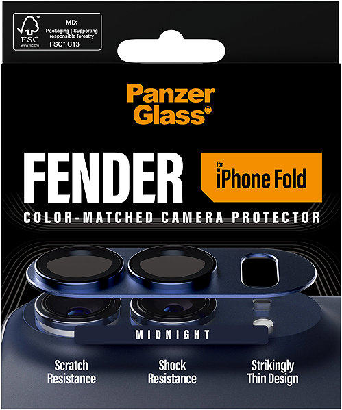 Objektiv-Schutzglas PanzerGlass FENDER Apple iPhone Fold Midnight (dunkel) ...