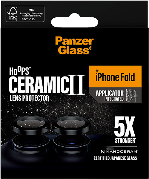 Objektiv-Schutzglas PanzerGlass Hoops Ceramic II Apple iPhone Fold schwarz ...