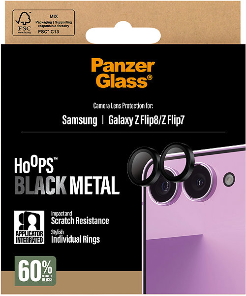 Objektiv-Schutzglas PanzerGlass Hoops Samsung Galaxy Z Flip8/Flip7 Schwarz ...