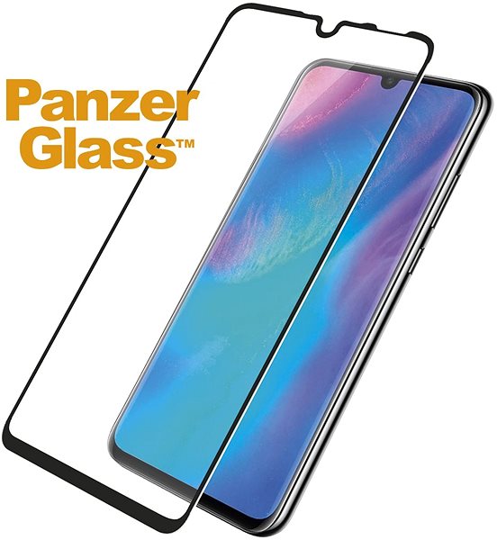 Glass Screen Protector PanzerGlass Edge-to-Edge for Huawei P30 lite Black Screen
