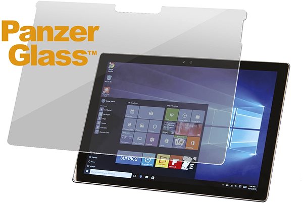 Schutzglas PanzerGlass Edge-to-Edge für Microsoft Surface Pro 4 / Pro 5 / Pro 6 / Pro 7 Clear Screen