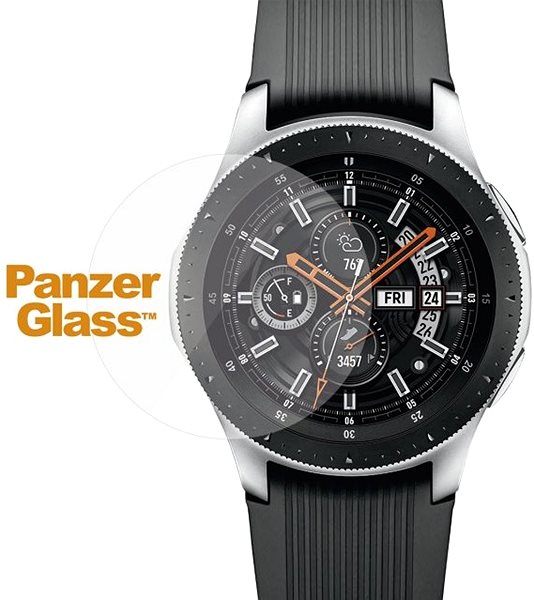Üvegfólia PanzerGlass SmartWatch - Samsung Galaxy Watch (46 mm) készülékhez, átlátszó Képernyő