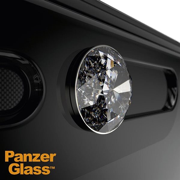 Üvegfólia PanzerGlass Edge-to-Edge iPhone Xs Max/11 Pro Max-hoz, fekete, Swarovski CamSlider Jellemzők/technológia