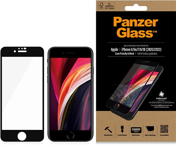 Üvegfólia PanzerGlass Apple iPhone 6/6s/7/8/SE (2020/2022) ...