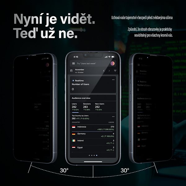 Schutzglas PanzerGlass Edge-to-Edge Privacy für Apple iPhone 6/6s/7/8/SE (2020)/SE (2022) schwarz Screen