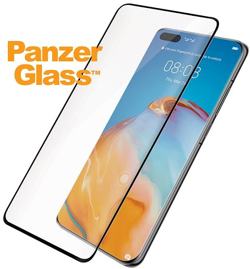 Glass Screen Protector PanzerGlass Premium for Huawei Pro/P40 Pro+, Black Screen