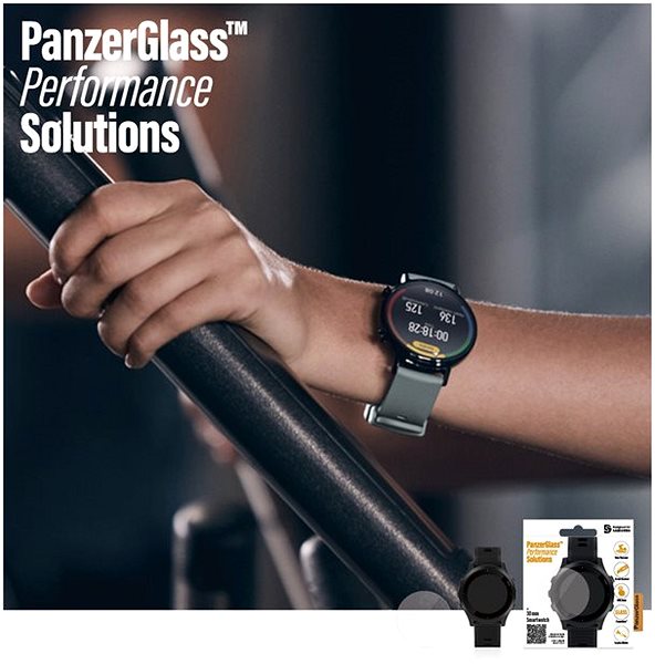 Glass Screen Protector PanzerGlass SmartWatch for Various Watches (30mm), Clear (Samsung Galaxy Watch 3, 41mm) Lifestyle