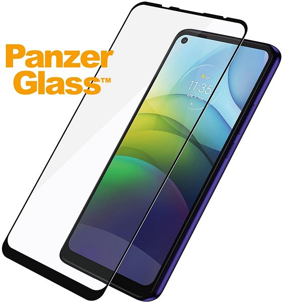 Glass Screen Protector PanzerGlass Edge-to-Edge for Motorola Moto G9 Power Black Features/technology