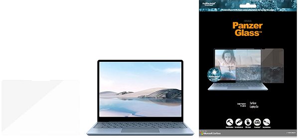 Üvegfólia PanzerGlass Microsoft Surface Laptop Go/Go 2/Go 3 Csomagolás/doboz