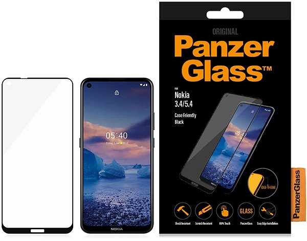 Glass Screen Protector PanzerGlass Edge-to-Edge pro Nokia 3.4/5.4 Packaging/box