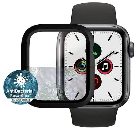 Glass Screen Protector PanzerGlass Full Protection for Apple Watch 4/5/6/SE 40mm (Black Frame) Features/technology