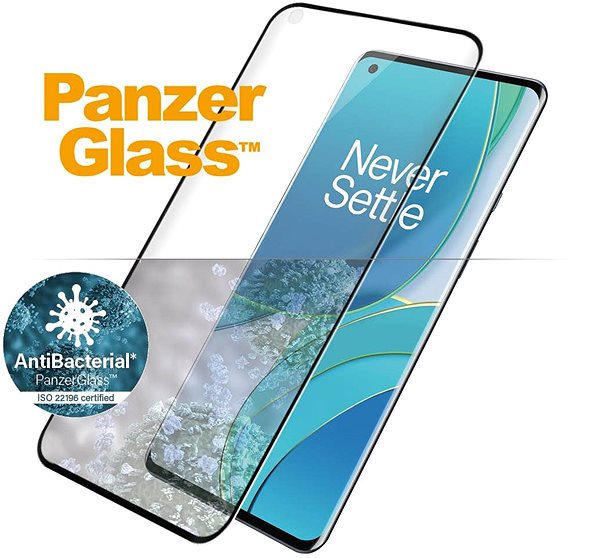 Schutzglas PanzerGlass Premium Antibacterial für OnePlus 9 Pro/10 Pro 5G Mermale/Technologie