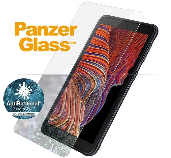 Glass Screen Protector PanzerGlass Edge-to-Edge Antibacterial for Samsung Galaxy Xcover 5 Features/technology