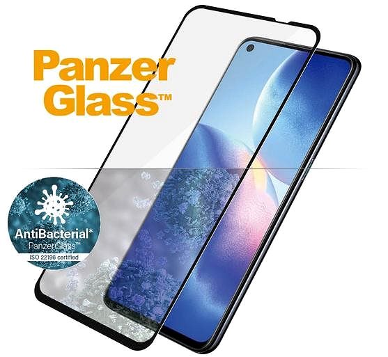 Glass Screen Protector PanzerGlass Edge-to-Edge Antibacterial for Oppo Reno5 5G / Find X3 Lite Features/technology