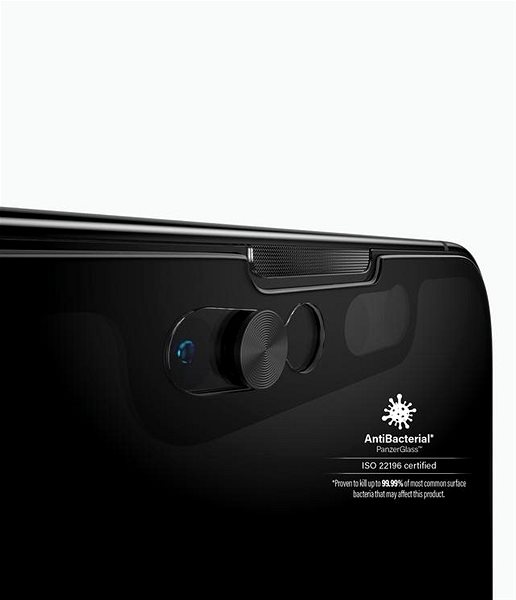 Schutzglas PanzerGlass Privacy Apple iPhone 13 mini mit CamSlider® (Frontkameraabdeckung) Mermale/Technologie