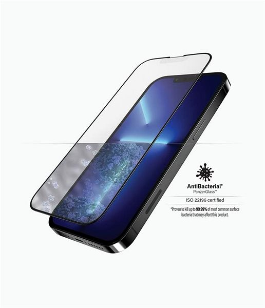 Schutzglas PanzerGlass Apple iPhone 13 Pro Max mit Anti-Glare (Antireflexionsbeschichtung) Mermale/Technologie