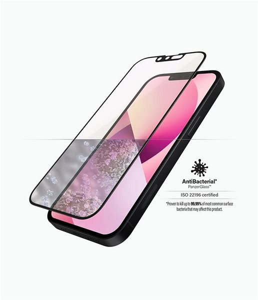 Glass Screen Protector PanzerGlass Apple iPhone 13 mini with Anti-Bluelight (Anti Blue Light Filter) Features/technology