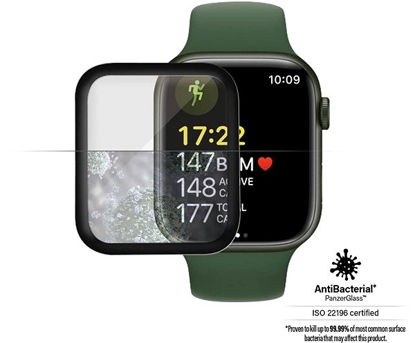 Üvegfólia PanzerGlass Apple Watch 7 41mm üvegfólia Jellemzők/technológia