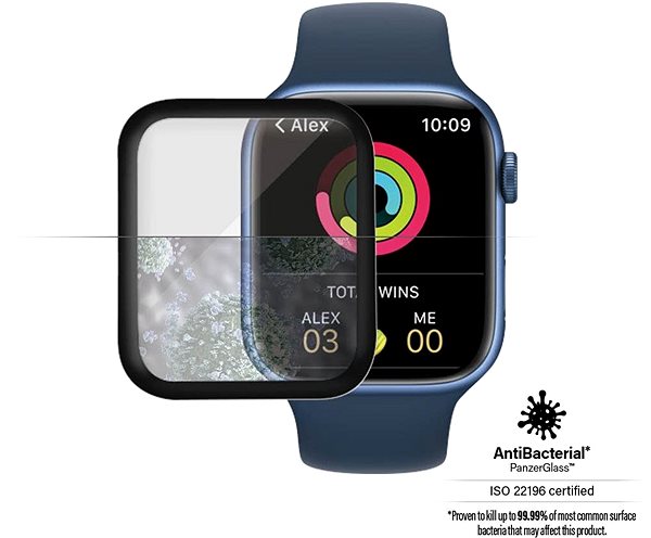 Üvegfólia PanzerGlass™ Apple Watch 7 45mm Jellemzők/technológia