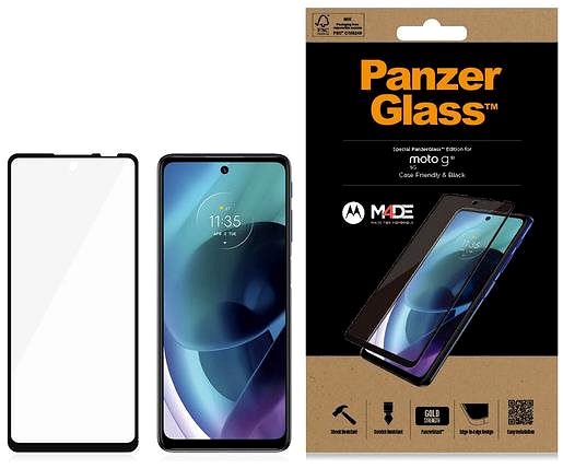 Glass Screen Protector PanzerGlass Motorola Moto g51 5G Packaging/box