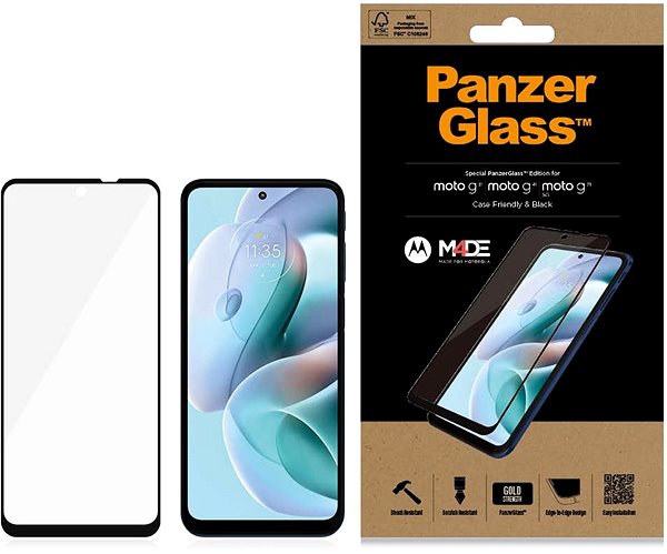 Glass Screen Protector PanzerGlass Motorola Moto g31/g41/g71 5G Packaging/box