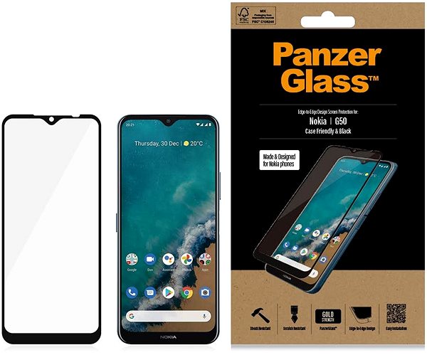 Glass Screen Protector PanzerGlass Nokia G50 Packaging/box