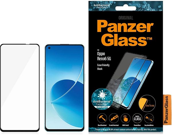 Glass Screen Protector PanzerGlass Oppo Reno6 5G/Reno7 5G Packaging/box