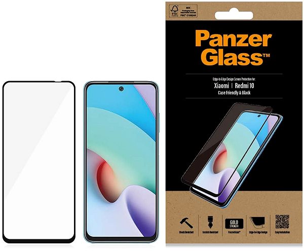 Glass Screen Protector PanzerGlass Xiaomi Redmi 10/Redmi 10 (2022) / Note 11 Packaging/box