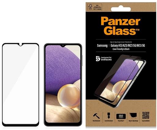 Glass Screen Protector PanzerGlass Samsung Galaxy A13/A23/M13/M23 5G/M33 5G/A23 5G Packaging/box
