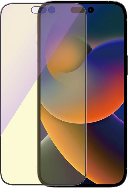 Üvegfólia PanzerGlass Apple iPhone 14 Pro Max üvegfólia - Anti-BlueLight + felhelyező keret ...