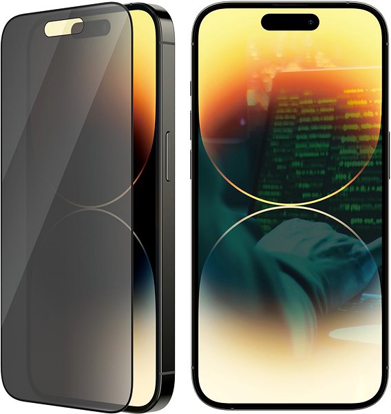 Üvegfólia PanzerGlass Privacy Apple iPhone 14 Pro üvegfólia + felhelyező keret ...