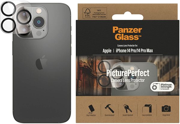 Kamera védő fólia PanzerGlass Camera Protector Apple iPhone 2022 6.1