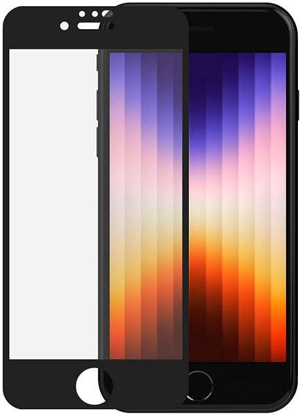 Üvegfólia SAFE. by Panzerglass Apple iPhone 6/ 6s/ 7/ 8/ SE 2020/ 2022 üvegfólia - fekete keret ...