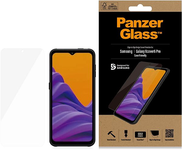 Schutzglas PanzerGlass Schutzglas für das Samsung Galaxy Xcover6 Pro ...