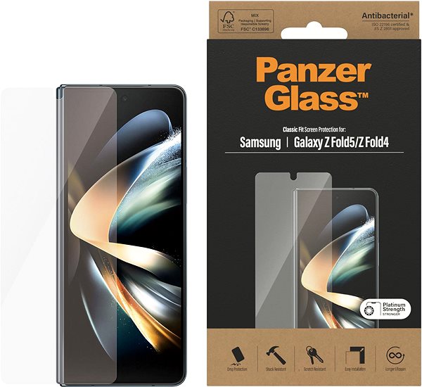 Üvegfólia PanzerGlass Samsung Galaxy Z Fold4 / Z Fold5 elülső kijelző védő fólia ...