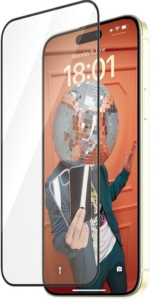 Üvegfólia PanzerGlass Recycled Glass Apple iPhone 15 Plus üvegfólia + felhelyező keret ...