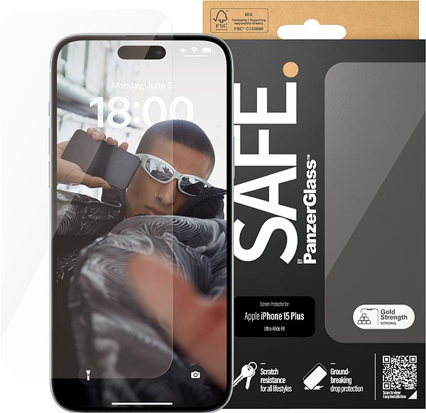 Ochranné sklo SAFE. by PanzerGlass Apple iPhone 15 Pro ...