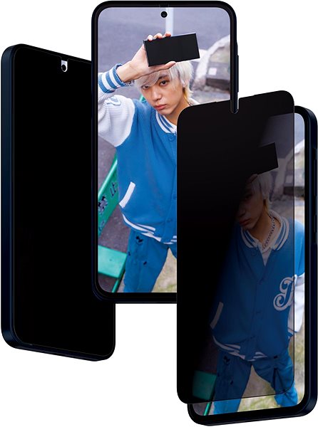 Glass Screen Protector PanzerGlass Privacy Samsung Galaxy A35 5G with installation frame ...