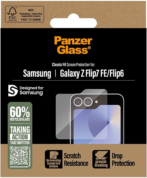 Glass Screen Protector PanzerGlass Samsung Galaxy Z Flip6 ...