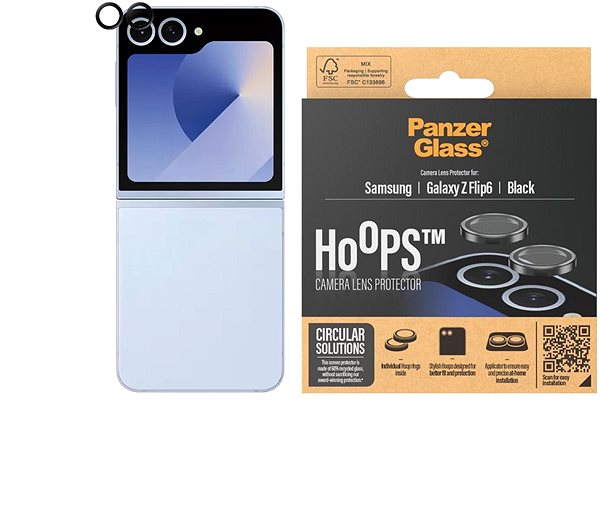 Glass Screen Protector PanzerGlass HoOps Samsung Galaxy Z Flip6 ...
