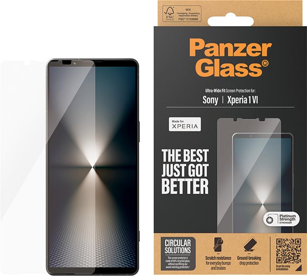 Glass Screen Protector PanzerGlass Sony Xperia 1 VI (2024) ...