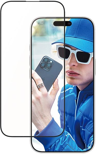Glass Screen Protector PanzerGlass Aluminum Apple iPhone 16 Pro with installation frame ...